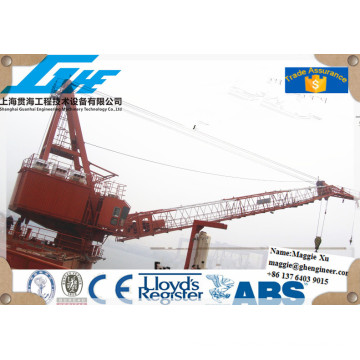 fixed offshore port cargo ship deck portal crane